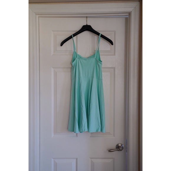 H&M Divided simple stretchy aqua mini dress - Picture 2 of 2